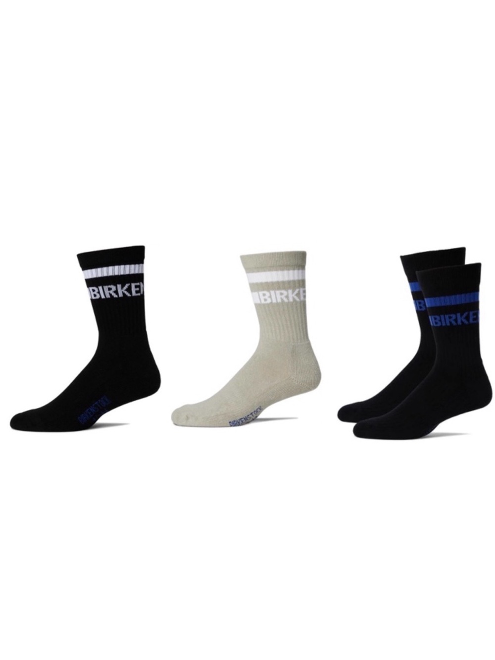 Birkenstock Cotton Crew Stripe Socks